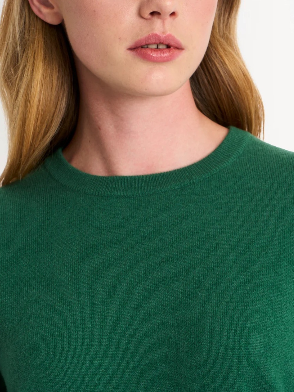 EUC / Like New Pringle of Scotland Classic Crew Neck Cashmere Jumper In Green - Picture 4 of 8